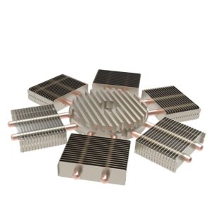 CNC Skiving Fin Heat Sink Copper Pipe Heat Sink