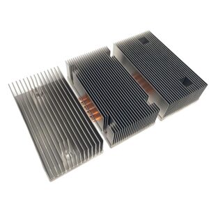 CNC Skived Fin Heat Sink with Copper Pipe for Converters