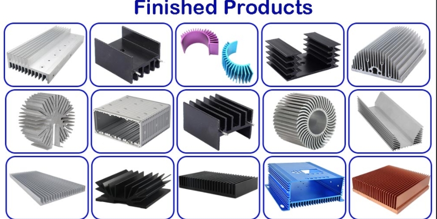 Different finished heat sinks